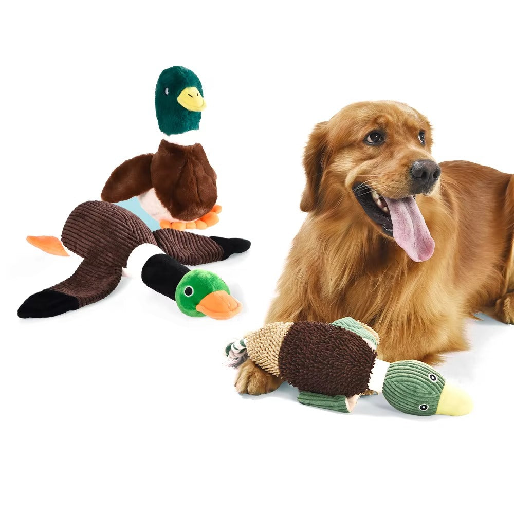 Manufacturer Wholesale Custom Plush Duck Dog Toy – Squeaker, Crinkle Paper