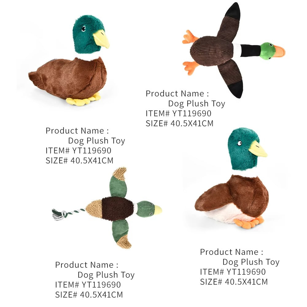 Manufacturer Wholesale Custom Plush Duck Dog Toy – Squeaker, Crinkle Paper