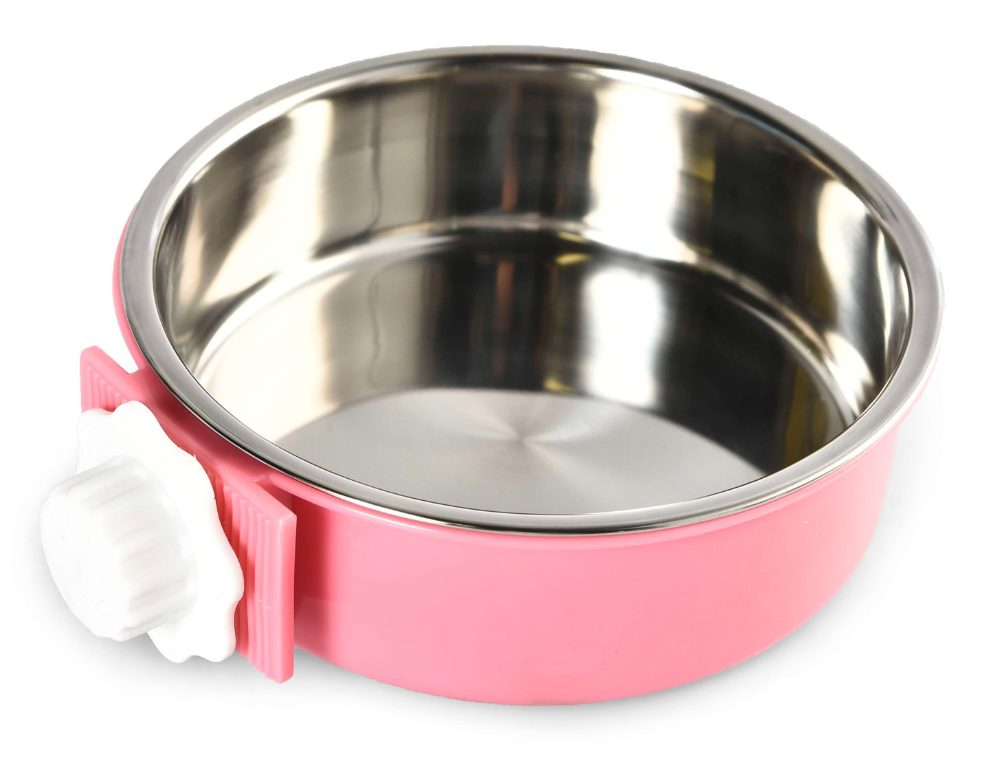 Removable Stainless Steel Pet Bowl – Hanging (Cage/Coop/Crate), Food & Water Feeder (Dog)