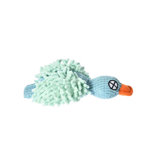 Custom Durable Pet Chewing Toy – Plush Duck, Blue/Green/Yellow (for Dogs)