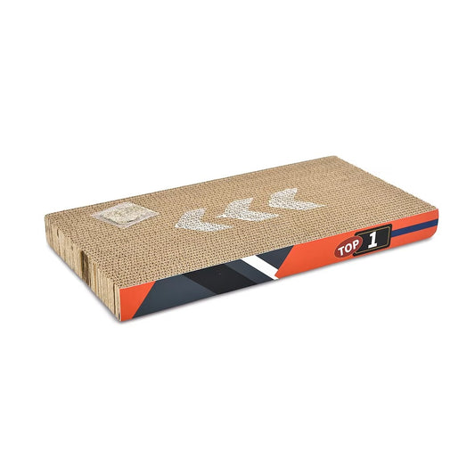 Eco-Friendly Cardboard Cat Scratcher – Sturdy, Durable, Speed-Themed (Lounge Pad, Grip Toy)