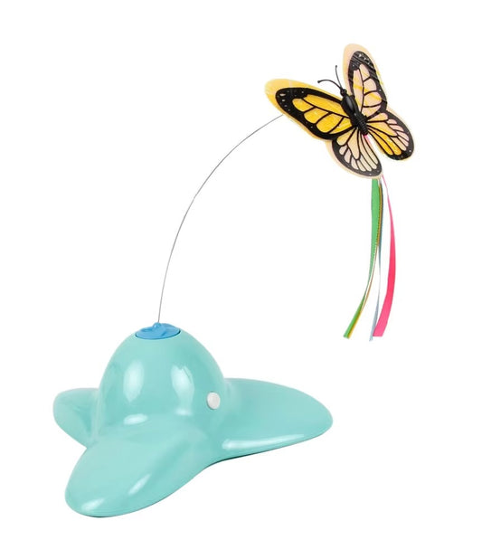 Electronic Butterfly Cat Toy – Rotating, Teaser (Interactive for Playing)