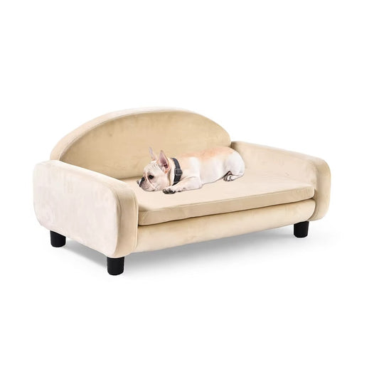 2023 New Arrival Premium Pet Sofa – Hot-Sell Velvet Solid Wood Dog Bed