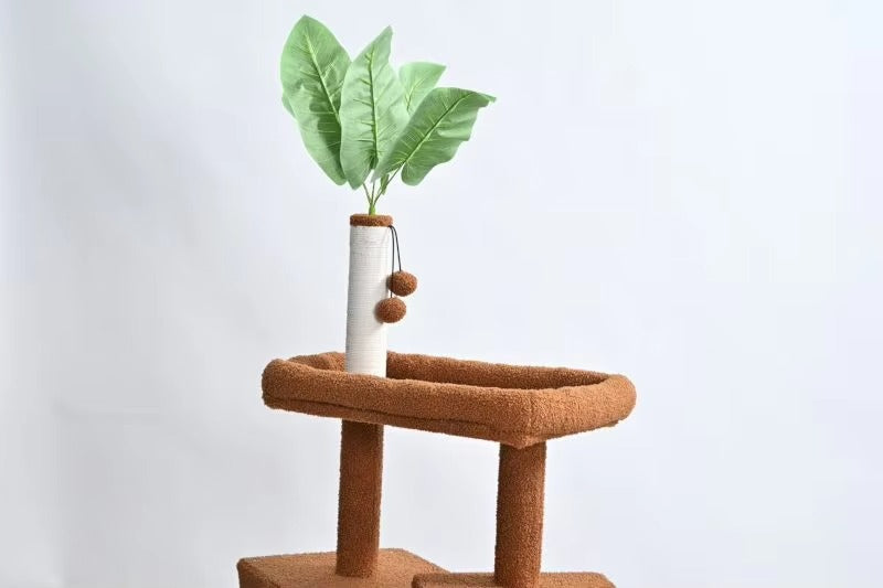 Premium Multi-Level Cat Tower – Plush Perches, Cotton Rope Posts (for Big Cats, Indoor)