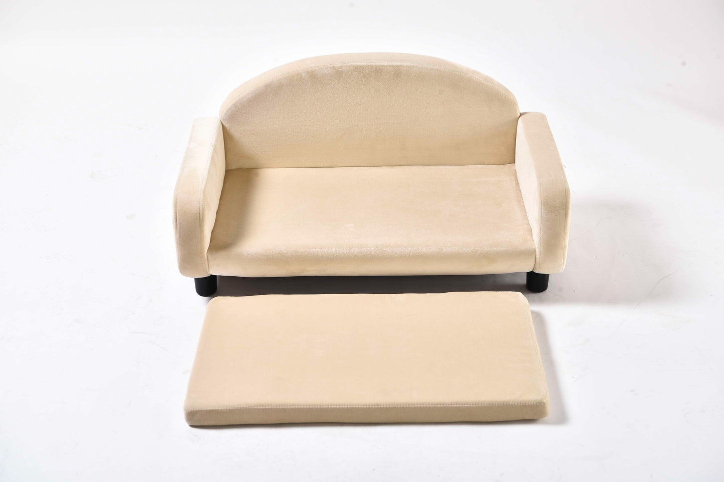 2023 New Arrival Premium Pet Sofa – Hot-Sell Velvet Solid Wood Dog Bed