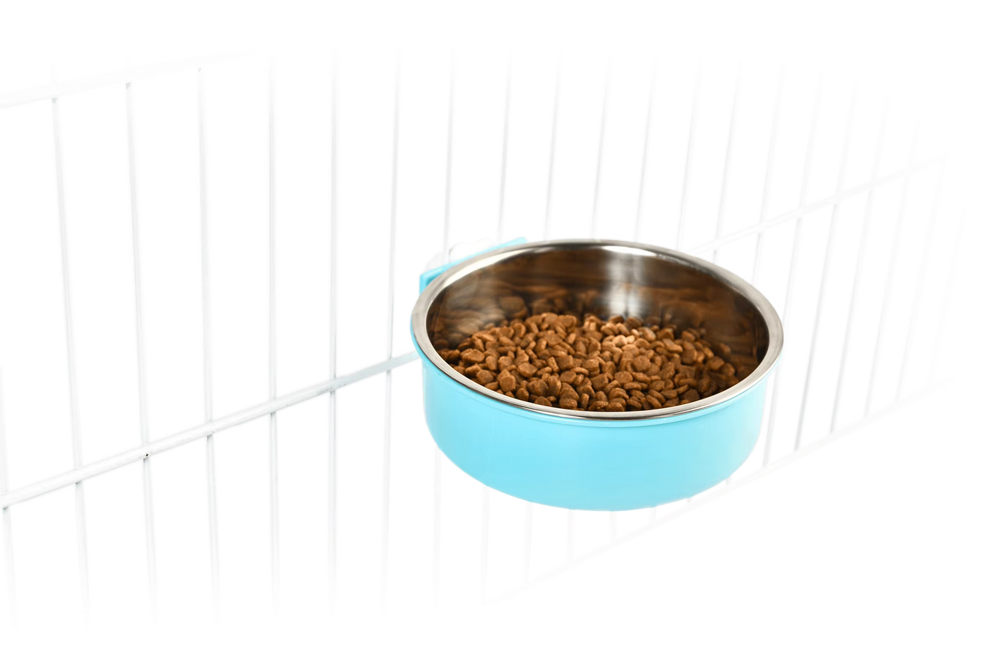 Removable Stainless Steel Pet Bowl – Hanging (Cage/Coop/Crate), Food & Water Feeder (Dog)