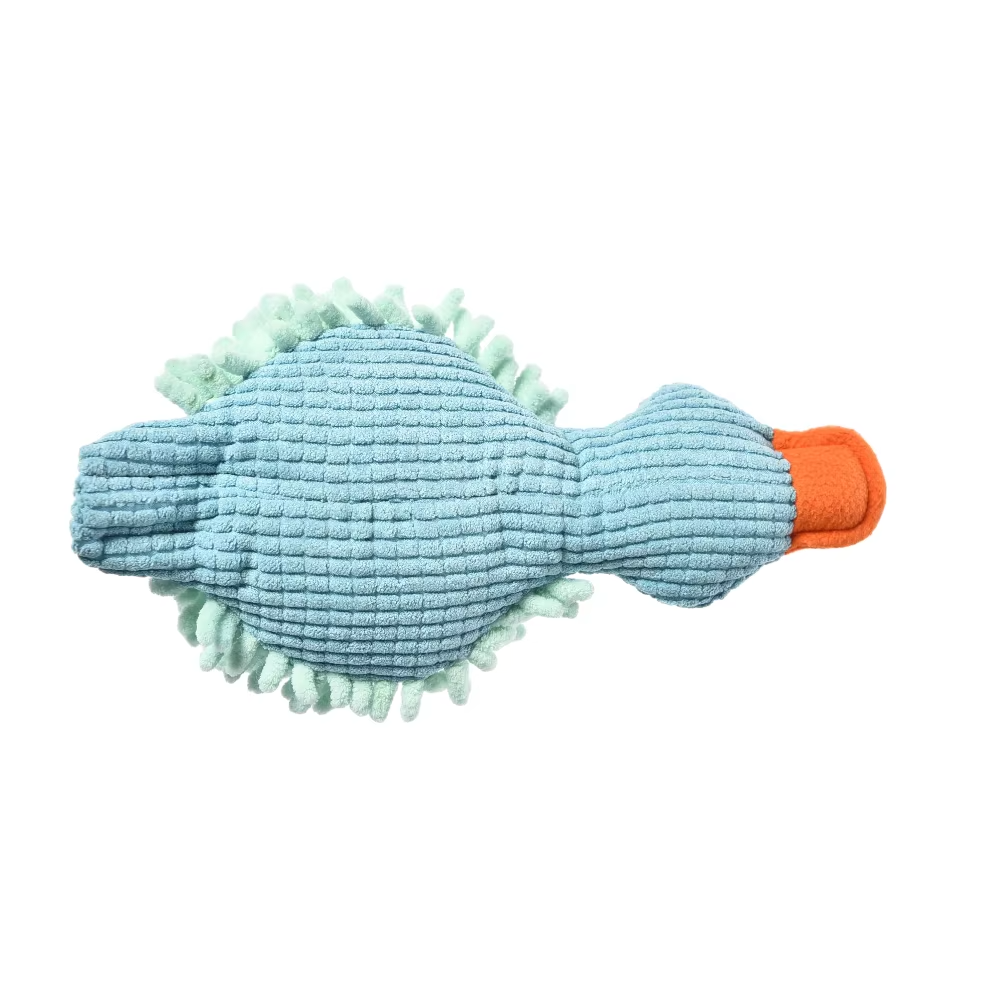 Custom Durable Pet Chewing Toy – Plush Duck, Blue/Green/Yellow (for Dogs)