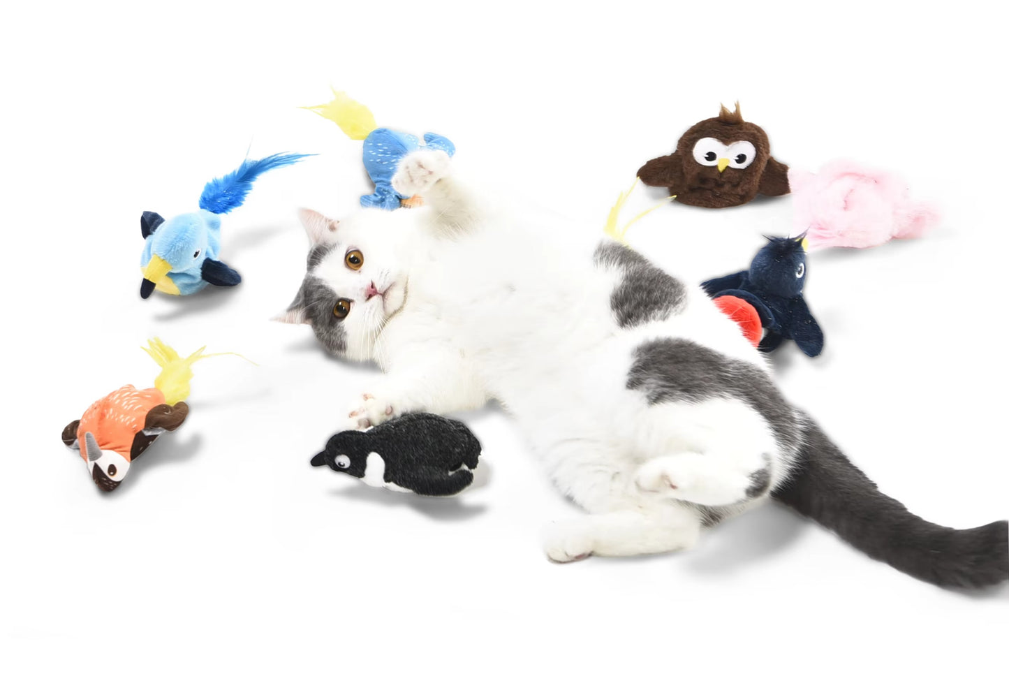 Wholesale Automatic Cat Teaser Toy – Interactive Flapping Bird (With Movement Power)