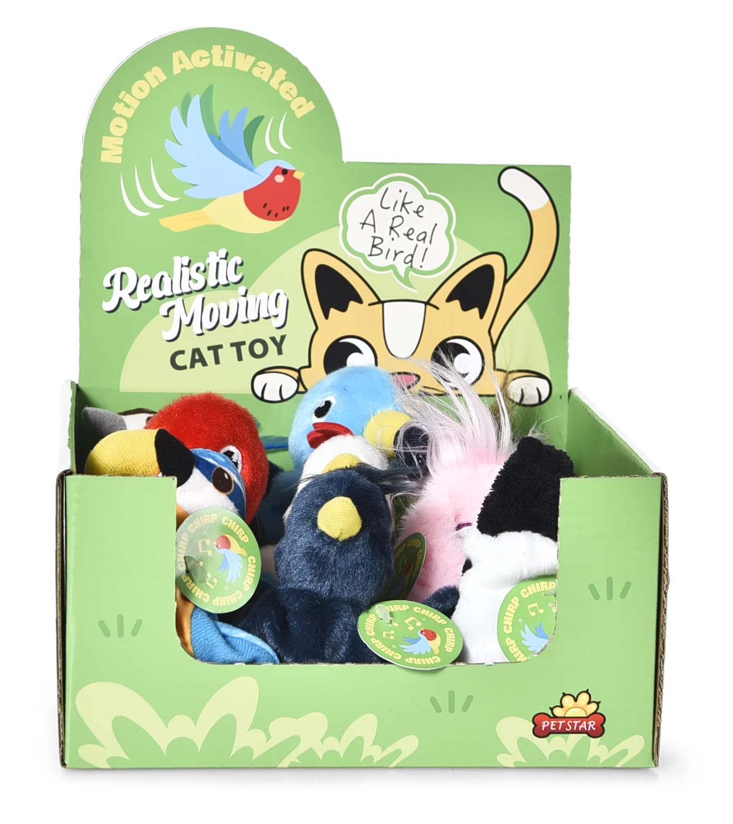 Wholesale Automatic Cat Teaser Toy – Interactive Flapping Bird (With Movement Power)