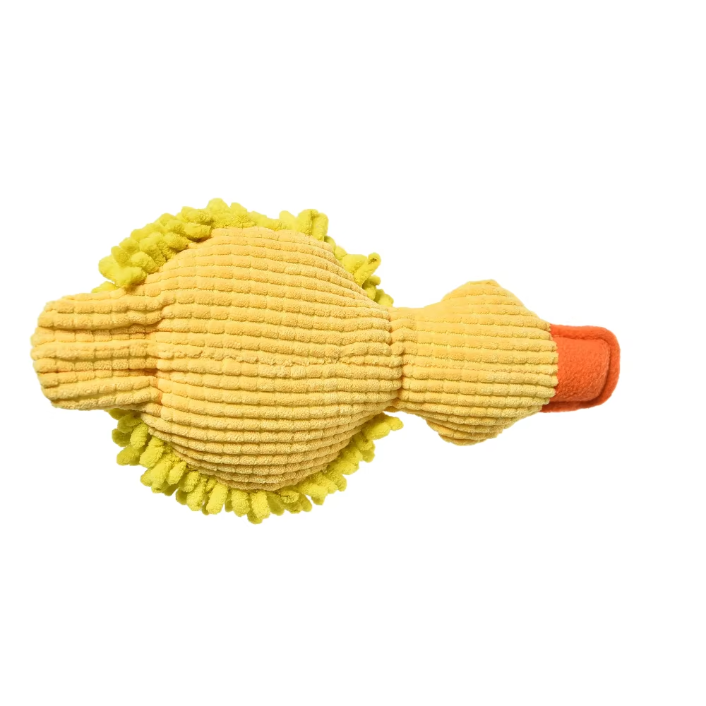 Custom Durable Pet Chewing Toy – Plush Duck, Blue/Green/Yellow (for Dogs)