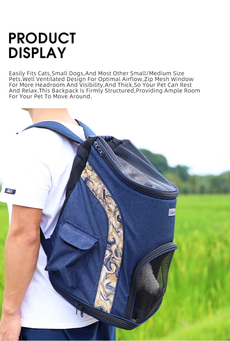 Petstar New 900D Water-proof Oxford Fabric Pet Travel Carrier Dog Backpack