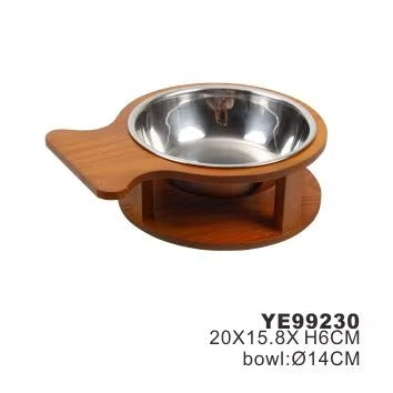 Stainless Steel Raised Elevated Pet Food Bowl Feeder (for Dogs & Cats)
