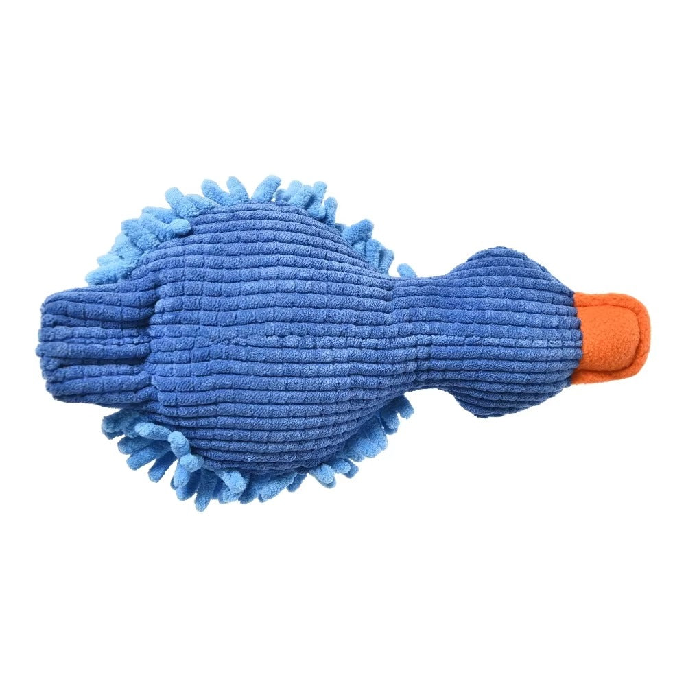 Custom Durable Pet Chewing Toy – Plush Duck, Blue/Green/Yellow (for Dogs)