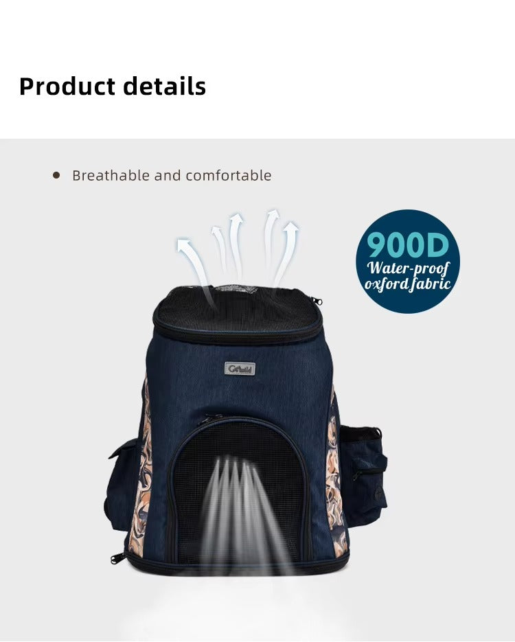 Petstar New 900D Water-proof Oxford Fabric Pet Travel Carrier Dog Backpack