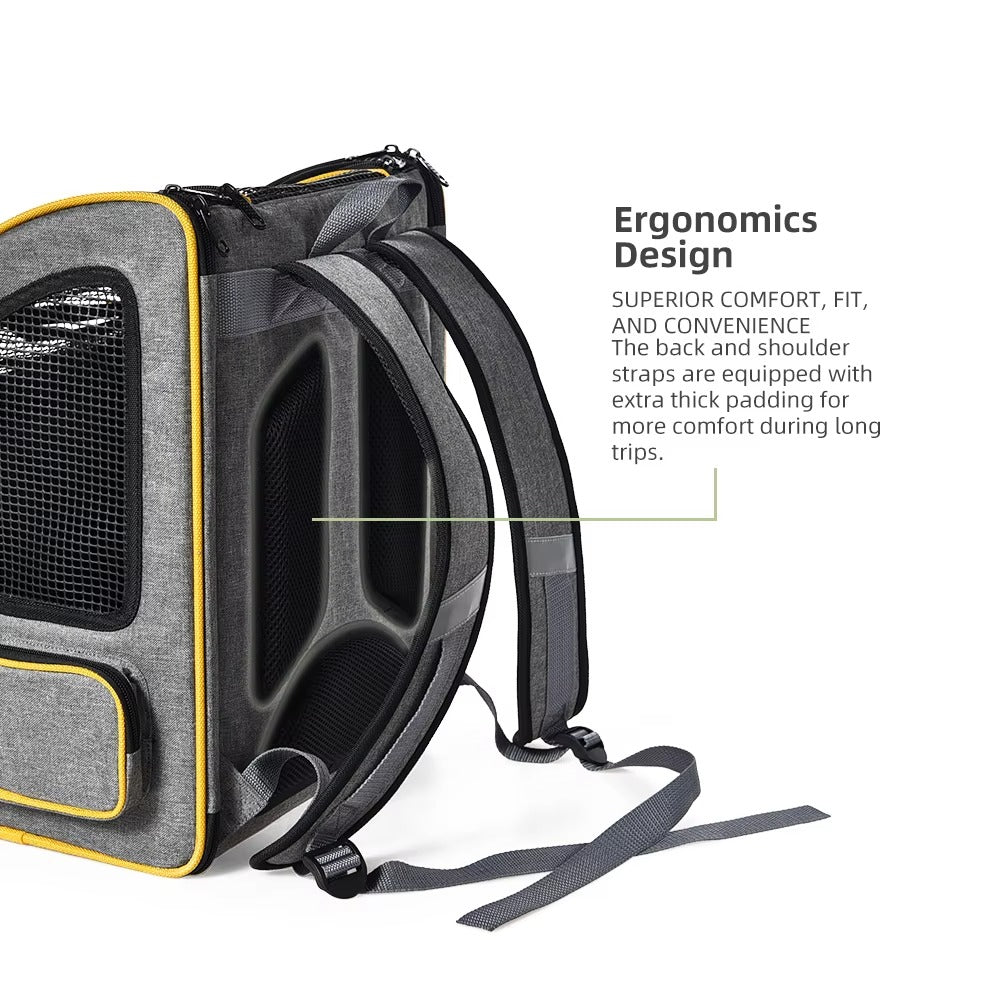 Custom Luxury Dog Travel Backpack – 600D Oxford, Durable, Breathable (Ergonomic)