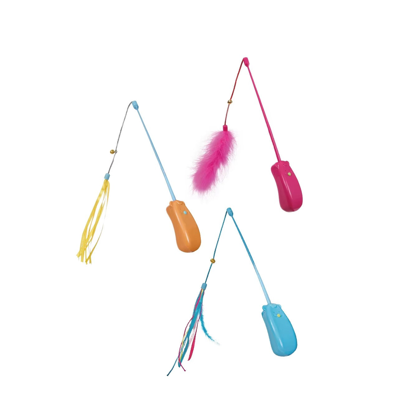 Hot Selling Electronic Cat Toy – Interactive Laser & Feather (Safe, Exercise)
