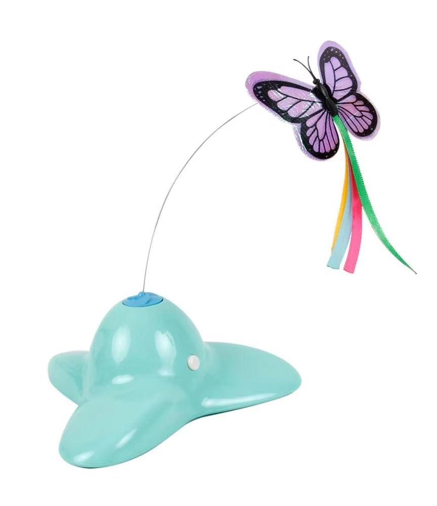 Electronic Butterfly Cat Toy – Rotating, Teaser (Interactive for Playing)