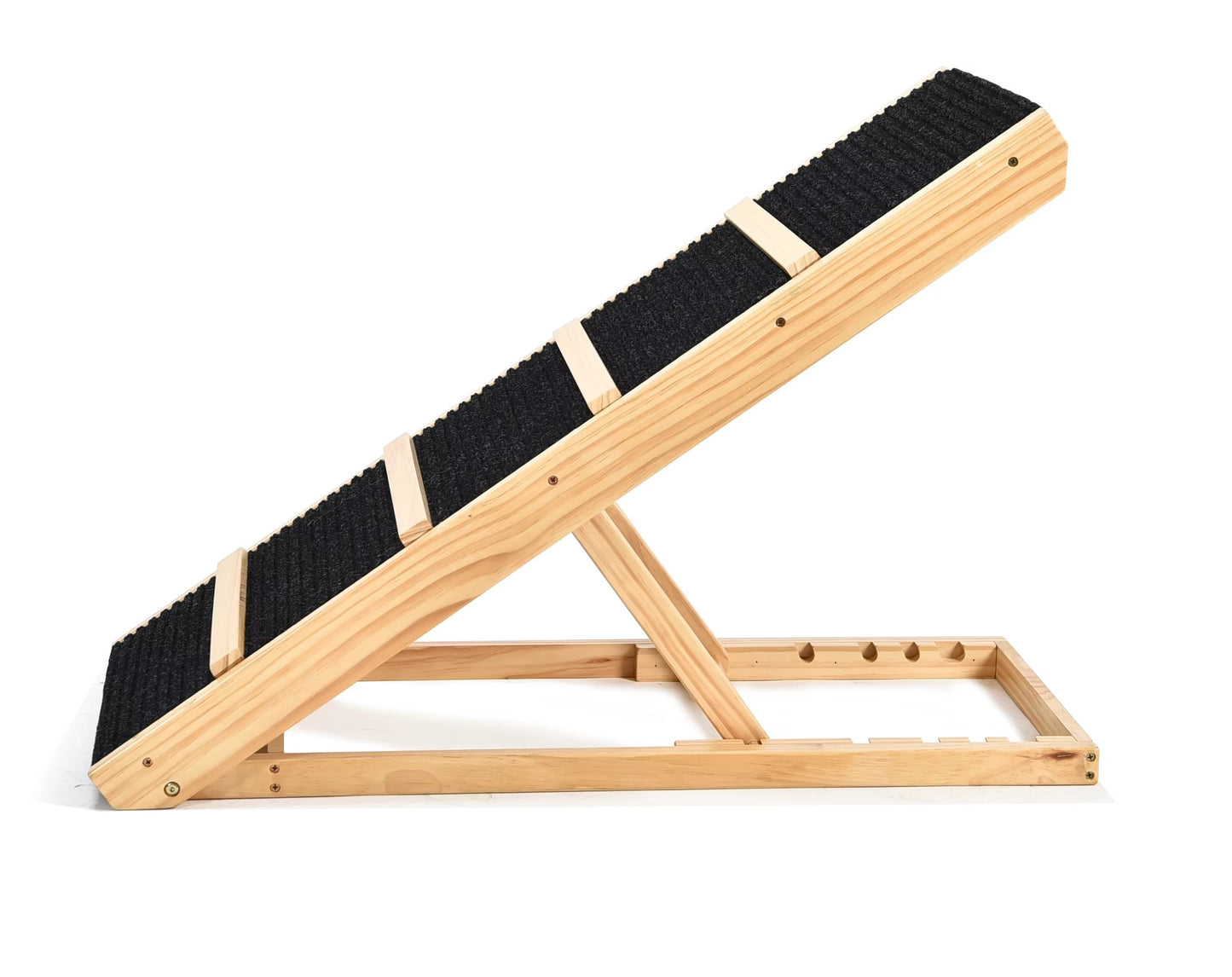 Folding Pet Ramp/Stairs (for Dogs/Cats) – Non-Slip, Portable, Adjustable Height