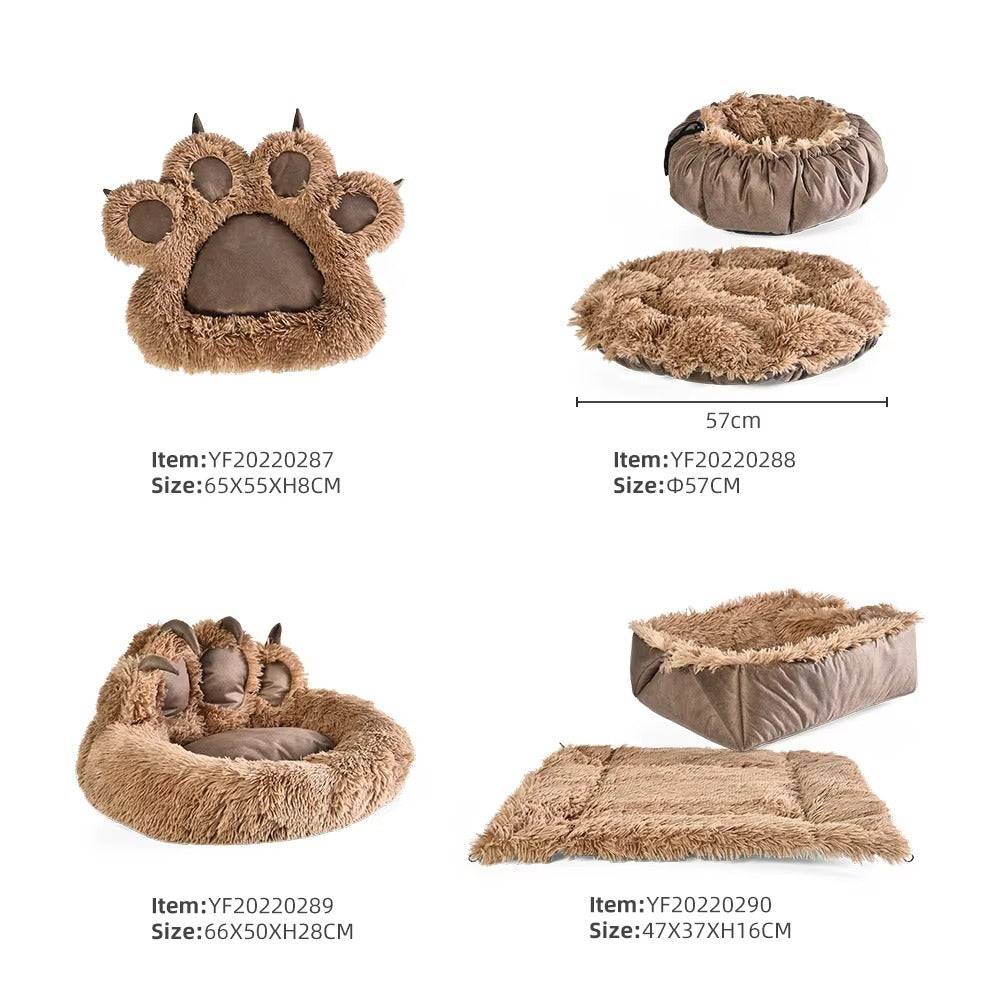 New Design Wholesale Pet Bed – Bear Paw Shape, Warm Soft (for Dogs/Cats)