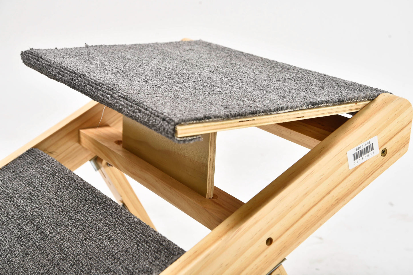 3-Step Pet Stairs/Ramp – Adjustable, Antiskid, Wooden, Folding