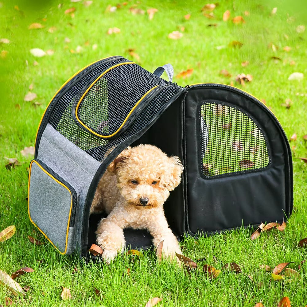 Custom Luxury Dog Travel Backpack – 600D Oxford, Durable, Breathable (Ergonomic)